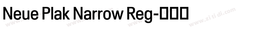 Neue Plak Narrow Reg字体转换 Neue Plak Narrow Reg字体转换